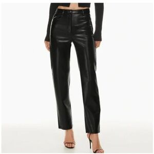 Wilfred Aritzia The Melina High Waisted Vegan Leather Pant